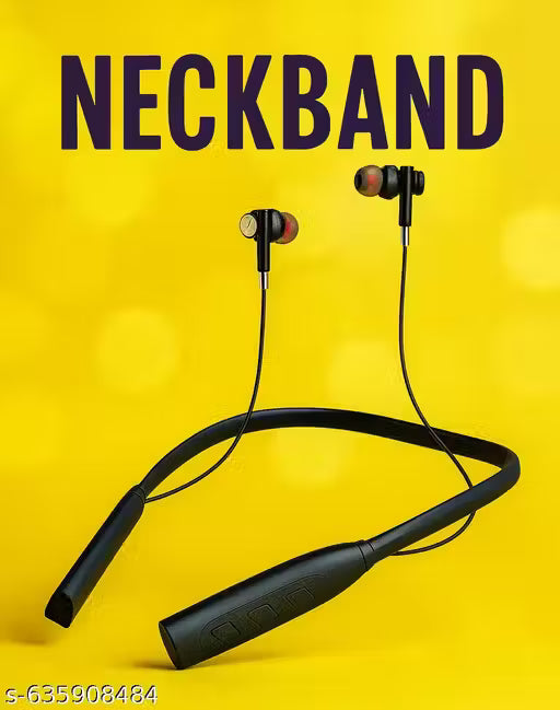 DPM Bluetooth Earphones Wireless Neckband | BT Sport Headset with Mic | 15H Playtime, Adjustable Fit, High Bass & Durable Braided Cable